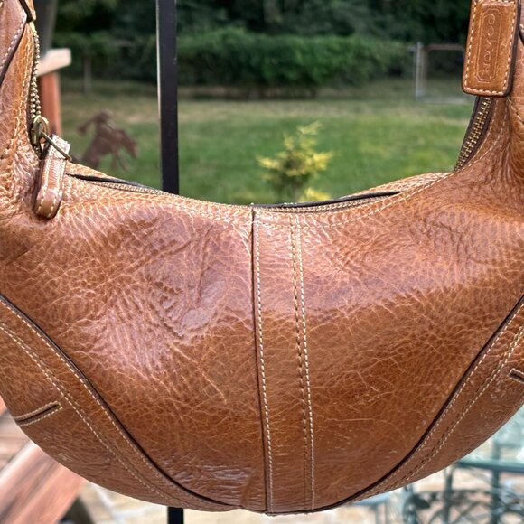 Coach Brown Leather Hobo Shoulder Bag #10043 - Picture 2 of 10